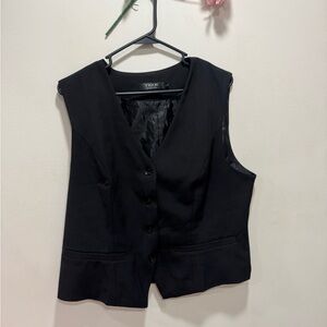 Black Button-Up Vest